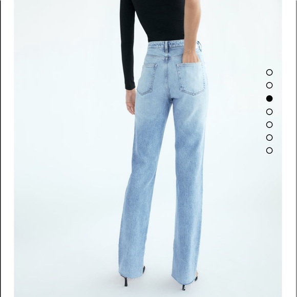 Zara | Jeans | Zara Slim Flared High Rise Z975 Jeans Mid Blue Ref 616454 |  Poshmark